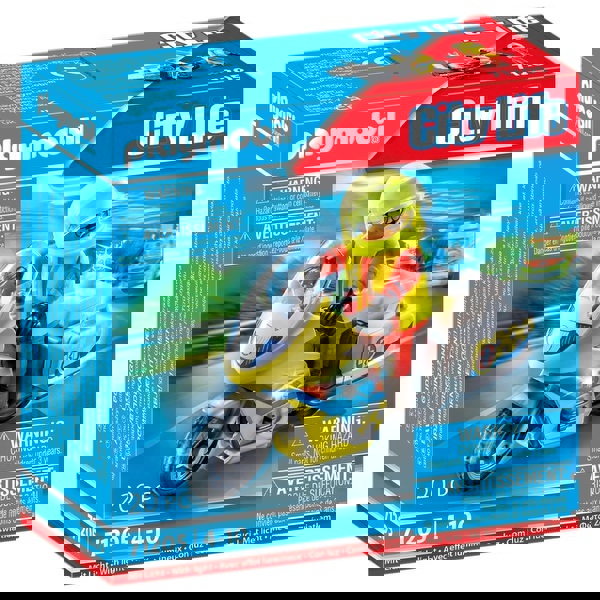 Playmobil City Life Διασώστης Με Μοτοσικλέτα 