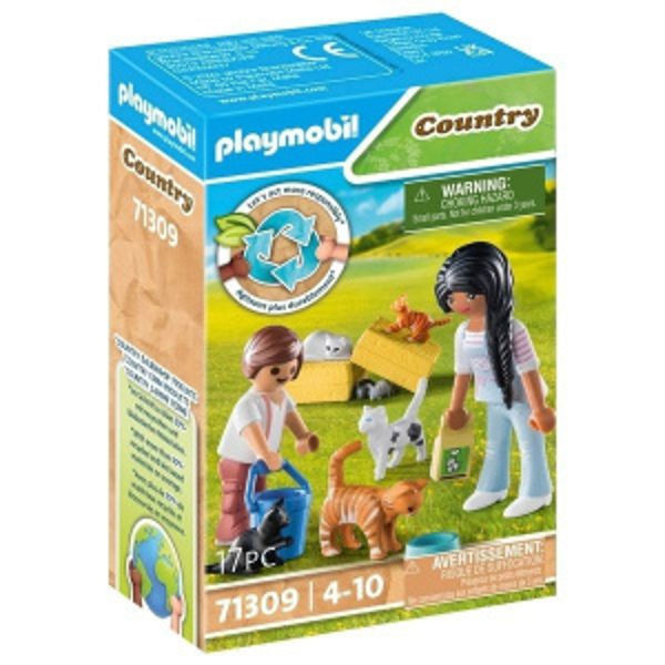 Playmobil Οικογένεια με Γατούλες (71309) 