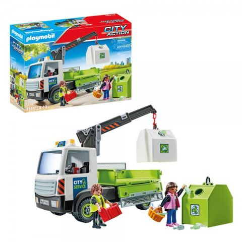Glass recycling bin collection vehicle  / Playmobil   