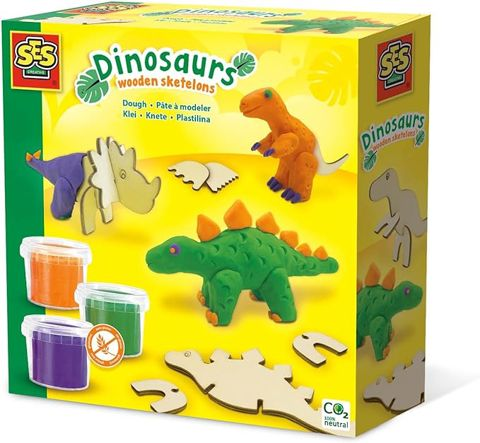 SES 00418 Modelling Dinesaur Wooden Skeleton Various Colours  / Other Costructions   