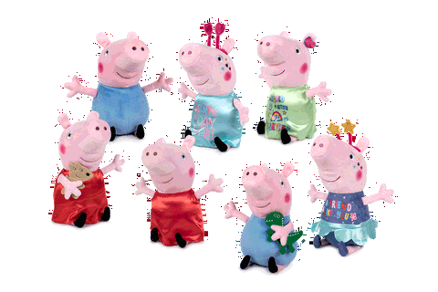 Peppa Pig & George Unicorn and Star 42cm  / Other Plush Toys   