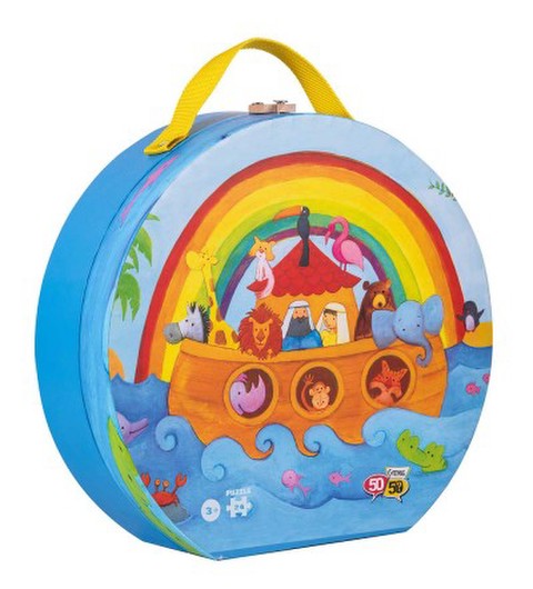 Παιδικό Puzzle Κιβωτός του Νώε 24pcs για 3+ Ετών 50/50 Games  / Επιτραπέζια BrainBox-Επιτραπέζια 50/50 Games   