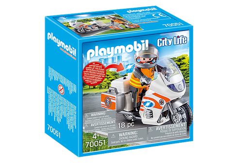 Διασώστης με Μοτοσικλέτα  / Playmobil   