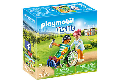 Patient in a wheelchair  / Playmobil   