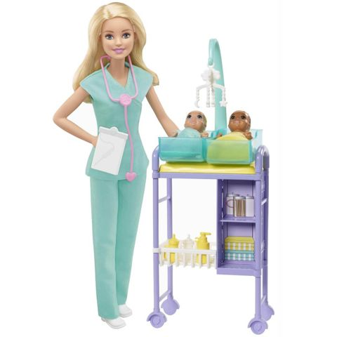 Mattel Barbie Pediatrician Toy Set DHB63 / GKH23  / Barbie- Fashion Dolls   
