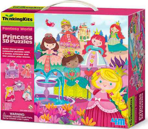 3D Floor Puzzle Princesses 6pcs  / 4m   