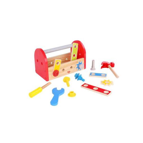  Wooden Small Toolbox TOOKY TOY TKC464 