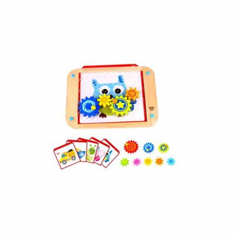  Wooden Panel with Gears TOOKY TOY TKC507  / Wooden   