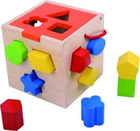  Wooden Cube Wedges TOKY OF TKA977  / Wooden Toys   