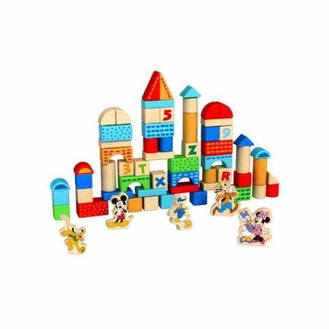  Disney Wooden Bricks 100 pcs TOKY OF DTY011  / Wooden Toys   