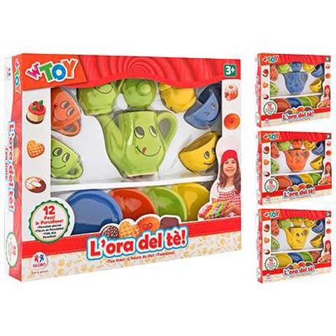 PORCELAIN TEA SET 12PCS 4COL  / Kitchen-House items   