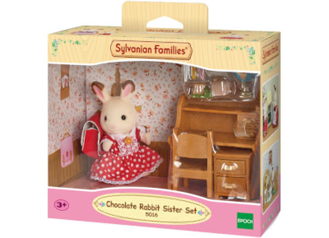  Σετ Chocolate Rabbit Κορίτσι Με Γραφείο Sylvanian Families (5016)  /  Sylvanian Families-Pony-Peppa pig   