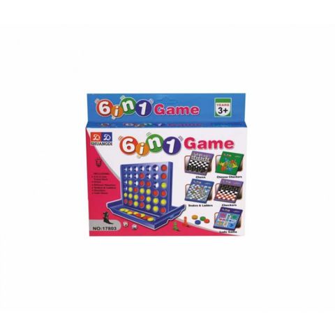TABLE 17803 6 IN 1  / Board Games- Educational   