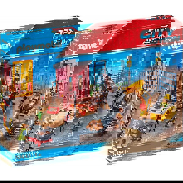 Playmobil City Action Construcion Small Excavator With Movable Bucket  