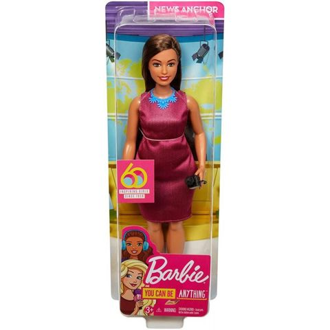 Mattel Barbie Επαγγέλματα 60 Χρόνια Barbie - Δημοσιογράφος GFX27  / Barbie-Κούκλες Μόδας   