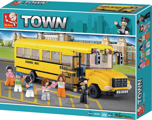 Sluban Town: Grand School Bus 382pcs 
