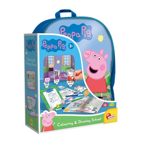 PEPPA PIG BACKPACK I DRAW AND COLOR  / School Supplies   