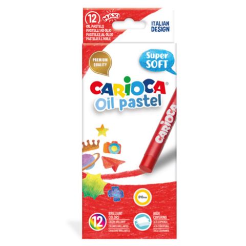 Λαδοπαστέλ Carioca oil-pastel 12τεμ  / Σχολικά Είδη   