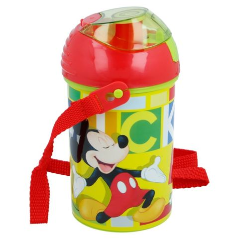 Stor Mickey Mouse Water Canteen Pop Up Flip 450 Ml  / Water canteen- Food bowls   