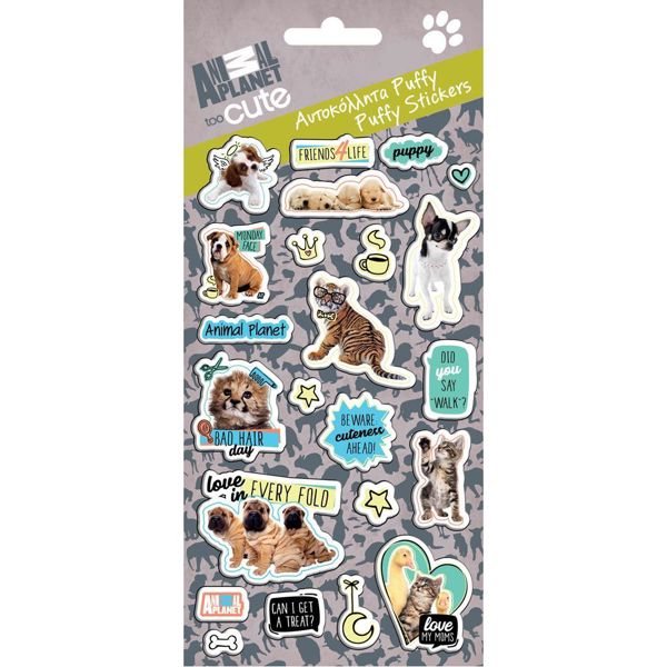 Puffy Animal Planet Stickers 