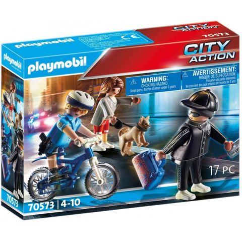 Playmobil Αστυνομικός Με Ποδήλατο Και Πορτοφολάς 70573  / Playmobil   