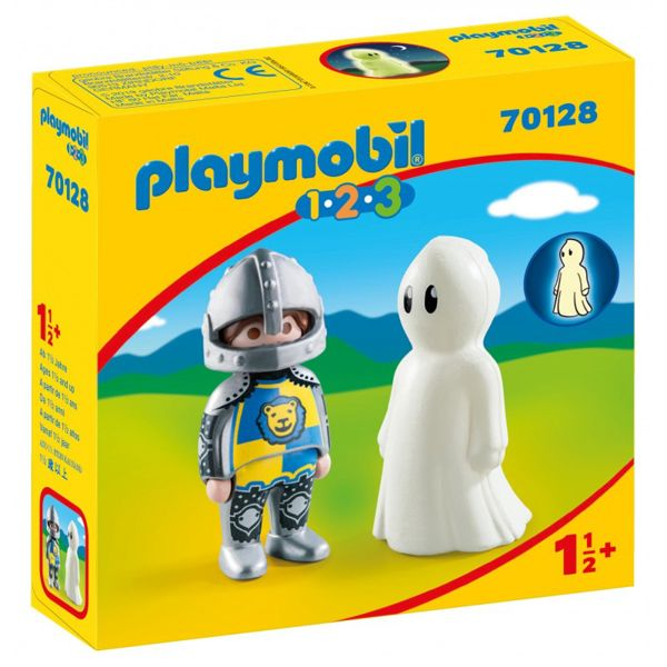 Playmobil 1.2.3 Knight With Ghost 70128 
