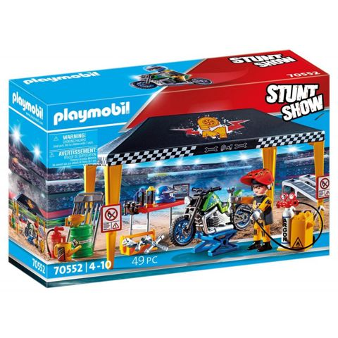 Stunt Show Tent - Repair Shop  / Playmobil   