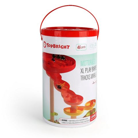 XL play barrel -10 tracks marble run  / Wooden Toys   