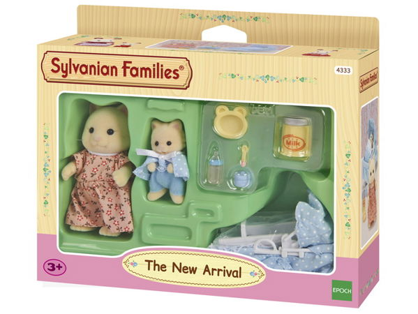 THE SYLVANIAN FAMILIES-MOM WITH A NEWBORN BABY IN A WHEELCHAIR (# 4333)  