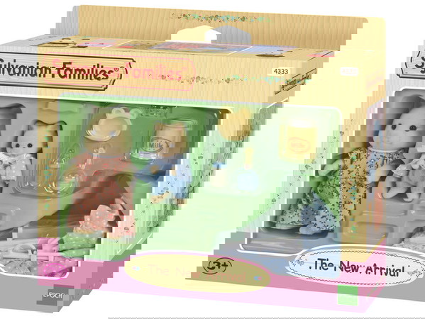 THE SYLVANIAN FAMILIES-ΜΑΜΑ ΜΕ ΝΕΟΓΕΝΝΗΤΟ ΜΩΡΟ ΣΕ ΚΑΡΟΤΣΑΚΙ (#4333) 