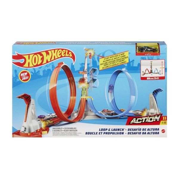 Hot Wheels Double Launch Track And Loop 