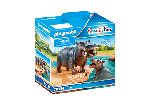 Hippo with his little one  / Playmobil   