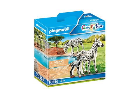 Δύο ζέβρες με το μικρό τους  / Playmobil   