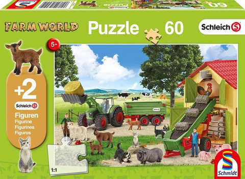 Schmidt Schleich – Συγκομιδή (Με 2 Φιγούρες) 60 Pcs (56241)  /  Puzzles   