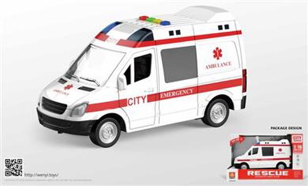 BW F / P Ambulance 1:16 23cm 