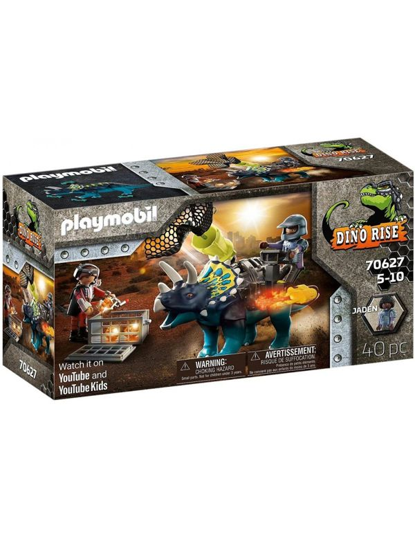 Playmobil Dino Rise Triceraptos: Τρικεράτωψ Με Πανοπλία-Κανόνι 
