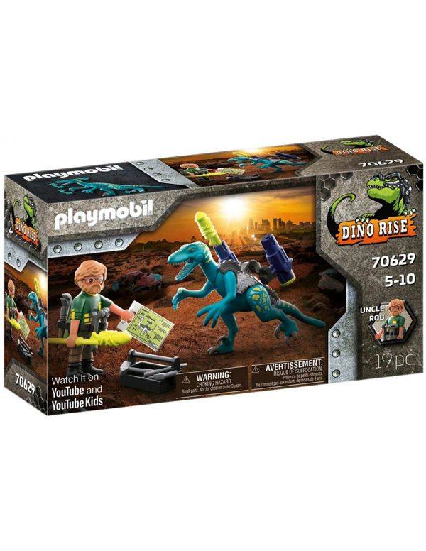 Playmobil Dino Rise Deinonychus: Δεινόνυχος Με τόν Θείο Rob 70629 