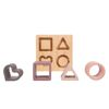 Bo Jungle B-Bamboo Silicone-Wooden Toy With Shapes Pink 6+M B.931000 
