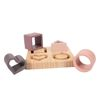 Bo Jungle B-Bamboo Silicone-Wooden Toy With Shapes Pink 6+M B.931000 