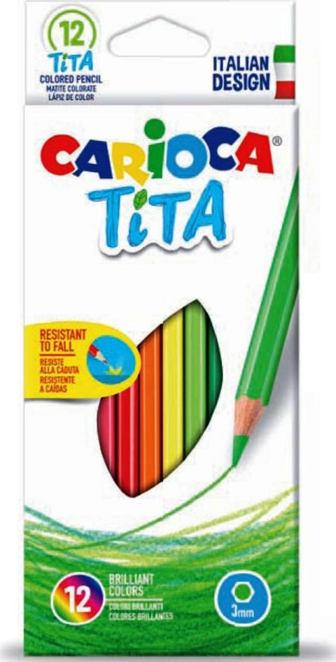 Carioca Tita Set of Wood Paints 12pcs  / Colours   