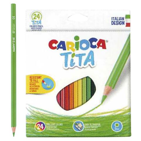  WOOD PAINTING ECOLOGICAL CARIOCA TITA SET = 24 COLORS. CARIOCA  / Colours   