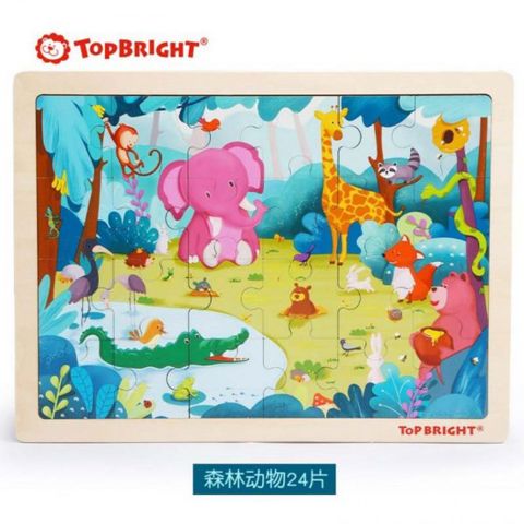 Παζλ 24 Κομμάτια Forest Animal TopBright(120394)  / Ξύλινα Παιχνίδια   