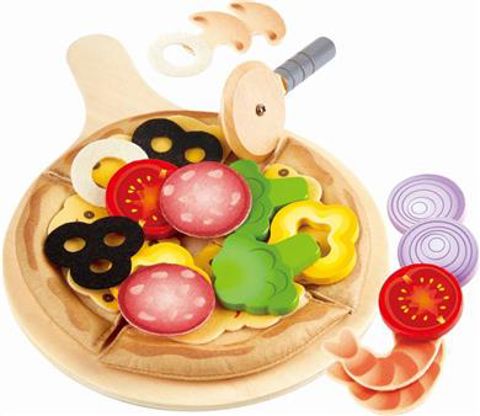 Hape Perfect Pizza Playset (E3173A) - The Perfect Pizza - 29 Pcs.  / Wooden Toys   
