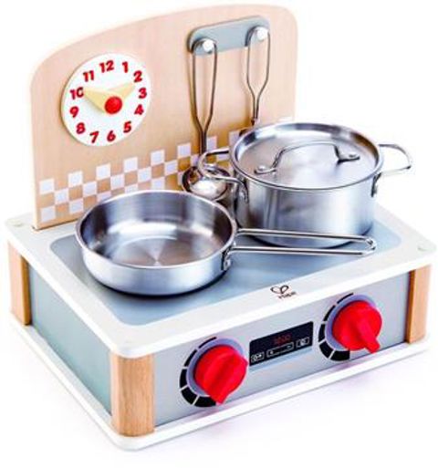 Wooden Kitchen & Grill Set 2 in 1  / Wooden Toys   