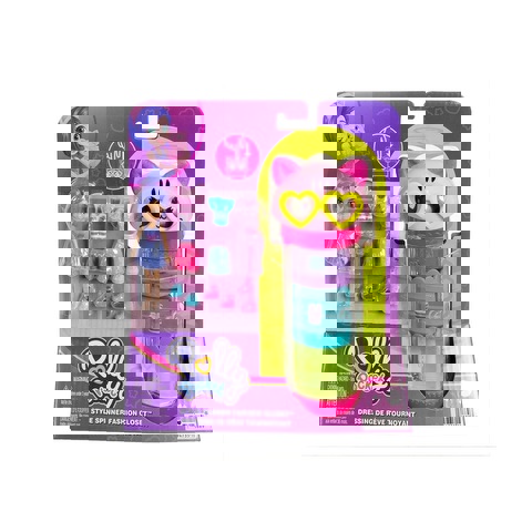 Mattel Polly - Style Spinner Fashion Closet Cat  / Houses-Playsets-Polly Pocket   