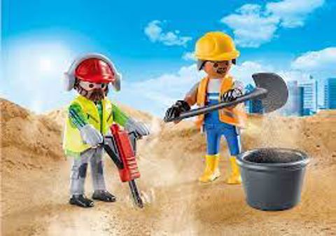 Playmobil Figures Duo Pack Construction Workers 70272  / Playmobil   