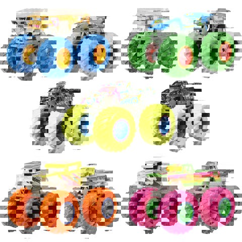 Mattel Hot Wheels Monster Trucks – Glow In The Dark – 5 Σχέδια (HCB50)  / Αγόρι Αμάξια-Μηχανές-Τρένα-Τανκς-αεροπλανα-ελικοπτερα   