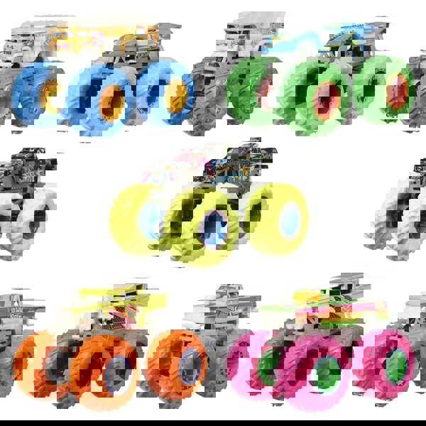 Mattel Hot Wheels Monster Trucks – Glow In The Dark – 5 Σχέδια (HCB50) 