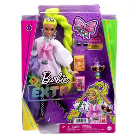 Bare Extra-Neon Green Hair (HDJ44)  / Barbie- Fashion Dolls   