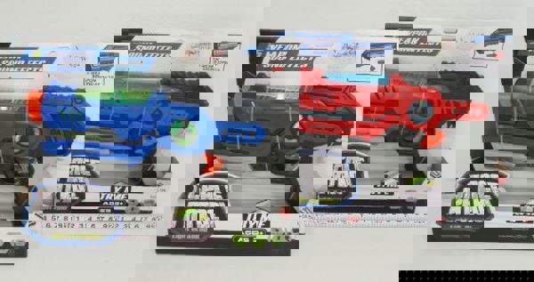 BATTERY GUN WITH ELECTRONIC SOUNDS & “LED” LIGHTS (2 COLORS) 